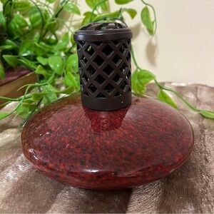 Vtg Fragrance Lamp Effusion LA DEE DA No Flaws Artisan Mouth Blown Art Glass